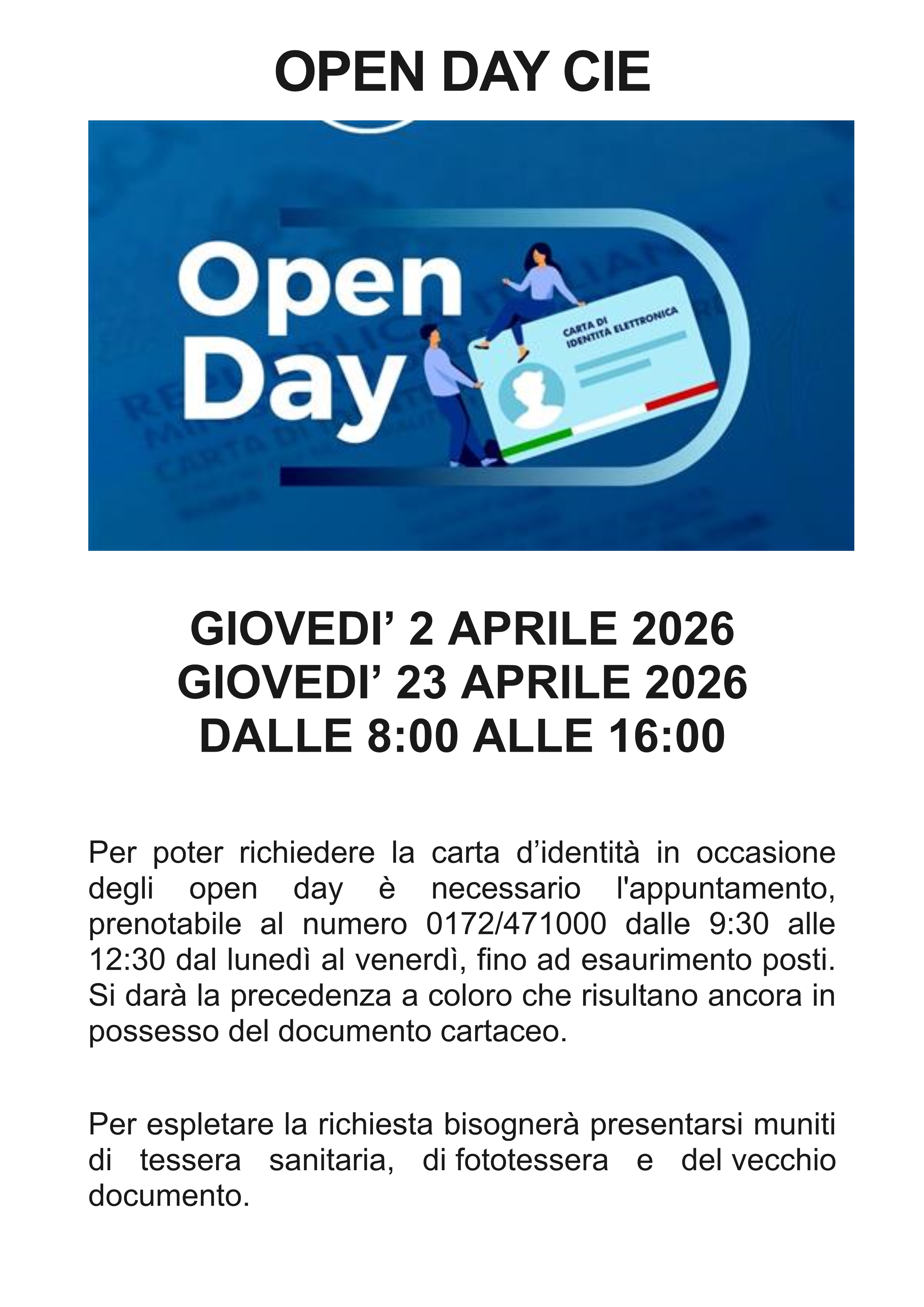 Open day CIE
